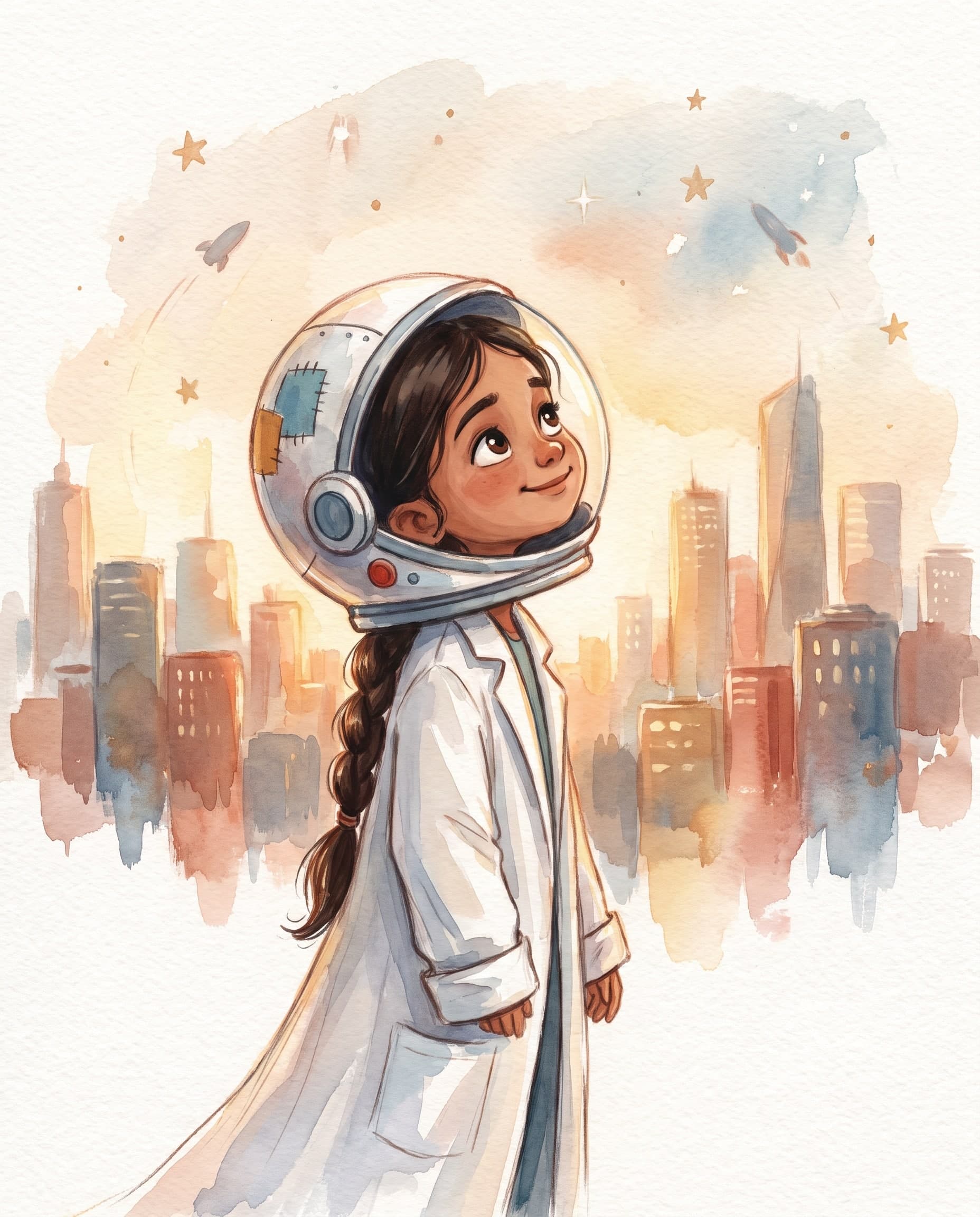 Sample illustration for the When I Grow Up theme